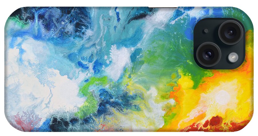 Spark Of Life iPhone Case featuring the painting Spark of Life Canvas Two by Sally Trace