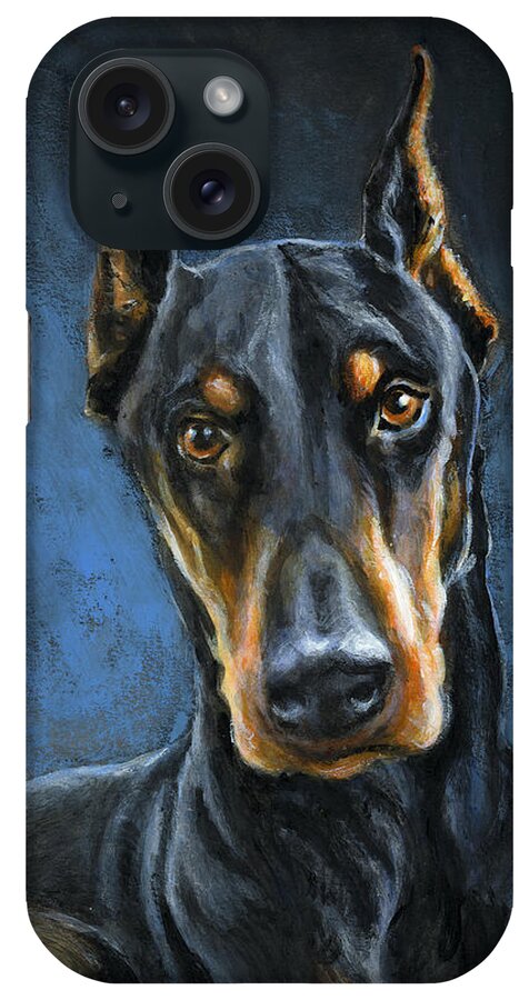 Dog iPhone Case featuring the painting Spartacus by Richard De Wolfe