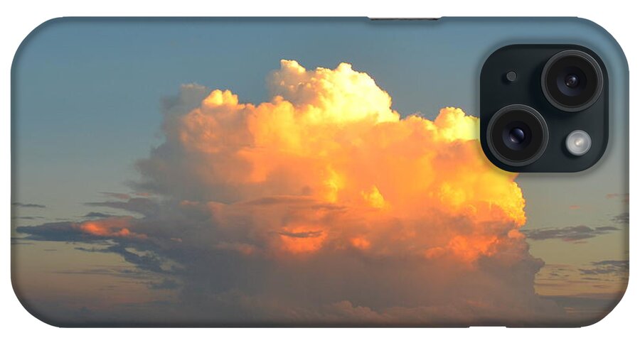 Cloud iPhone Case featuring the photograph Spectacular Cloud in Sunset Sky by Carla Parris