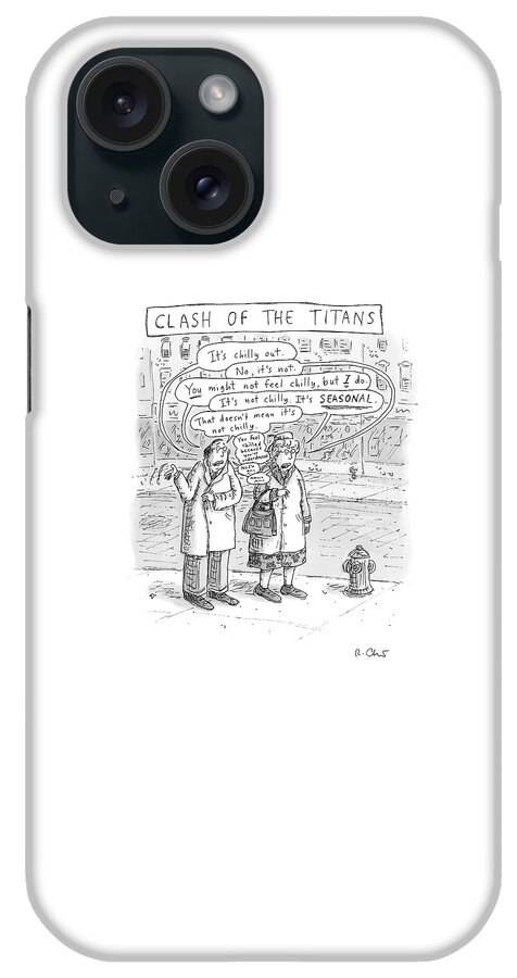 Speech Bubbles: It's Chilly Out iPhone Case
