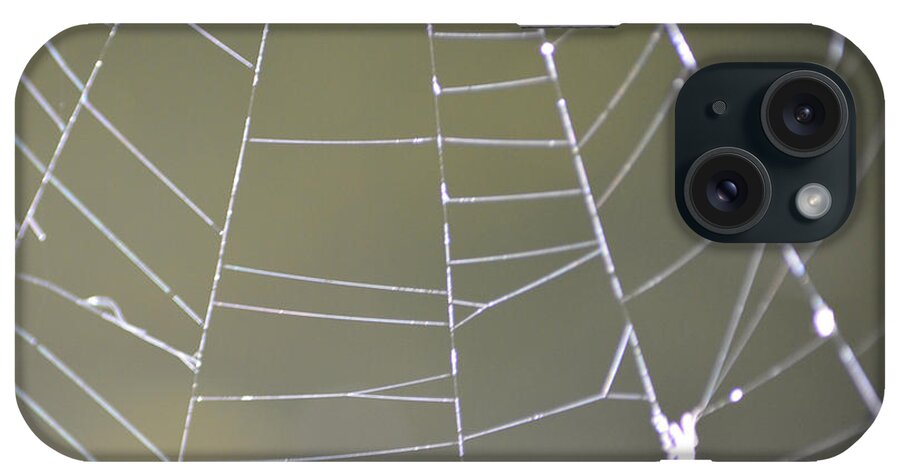 Abstract iPhone Case featuring the photograph Spiderweb by Brent Dolliver