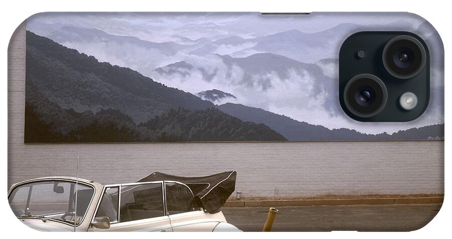 Mural iPhone Case featuring the painting Spirit of the Air shown with car by Blue Sky