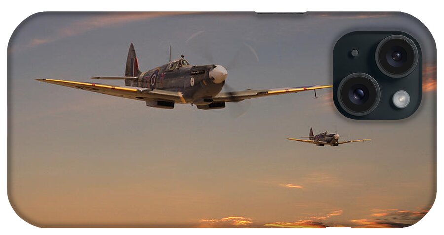 Aircraft iPhone Case featuring the photograph Spitfire - Mission Complete by Pat Speirs