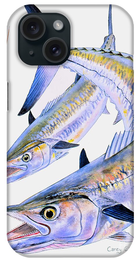 Kingfish iPhone Case featuring the painting Spoon King by Carey Chen