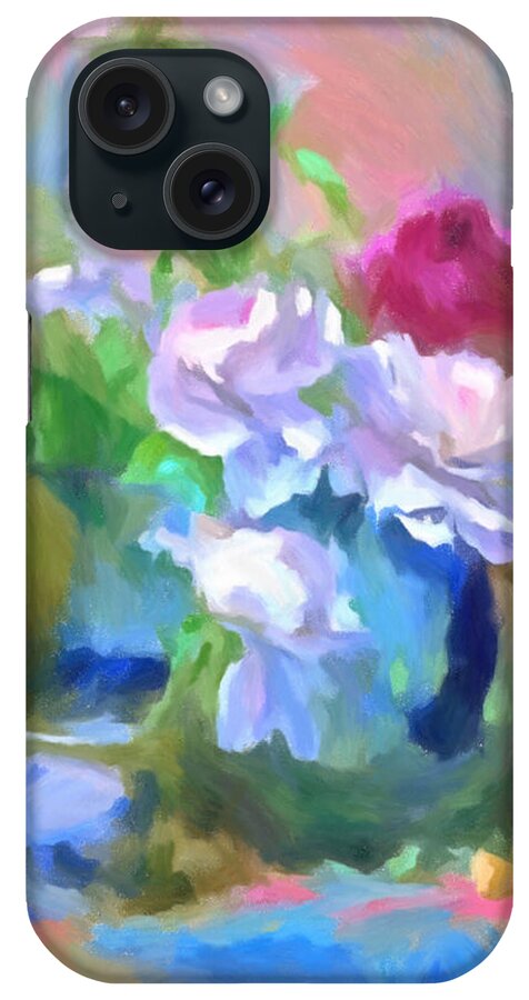 Flowers iPhone Case featuring the painting Spring Still Life Impressionism by Georgiana Romanovna