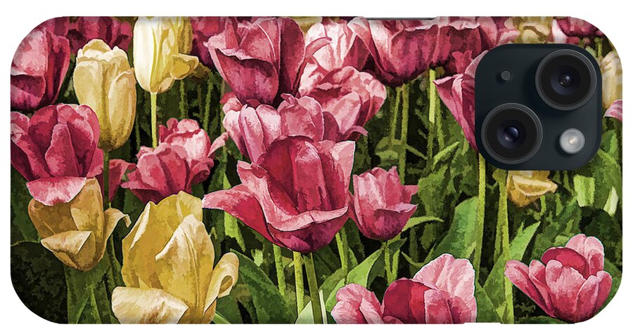 Tulips iPhone Case featuring the photograph Spring Tulips by Linda Blair
