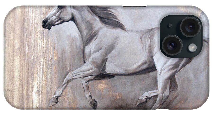 Michelle Grant iPhone Case featuring the painting Sprint by JQ Licensing