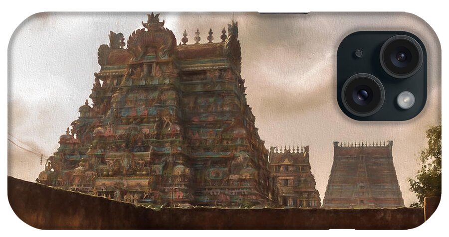 India iPhone Case featuring the photograph Sri Rangam Temple by Thomas Leparskas