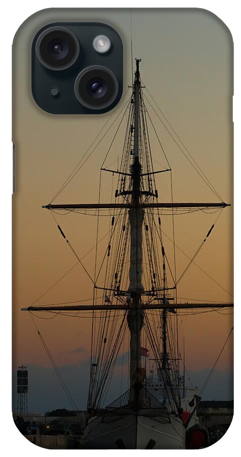 1987 iPhone Case featuring the photograph S S V Corwith Cramer in Key West by Ed Gleichman