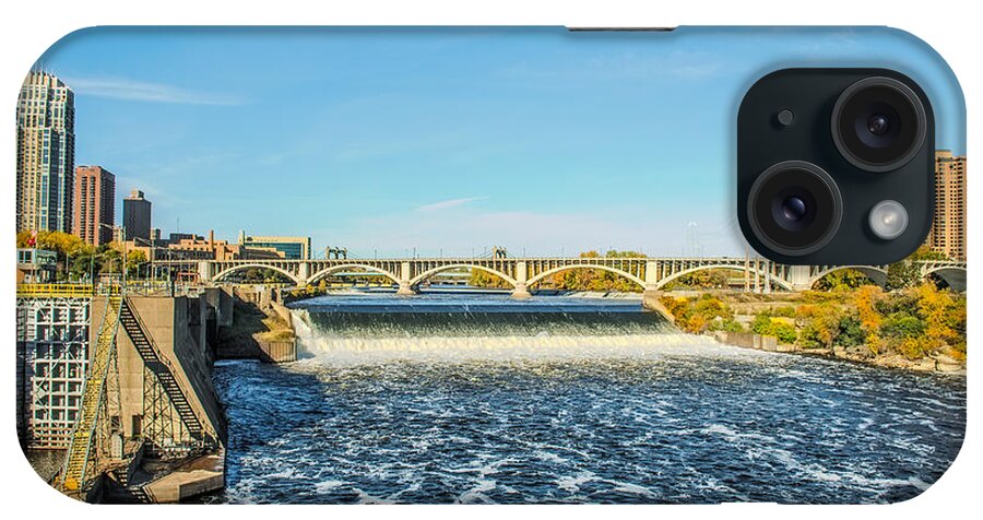 Minnesota iPhone Case featuring the photograph St Anthony Falls by Paul Freidlund