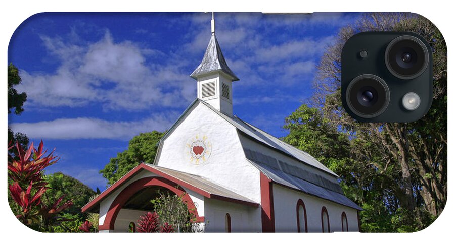 Kaulanapueo Church iPhone Case featuring the photograph St Gabriel's Catholic Church by Richard Lynch