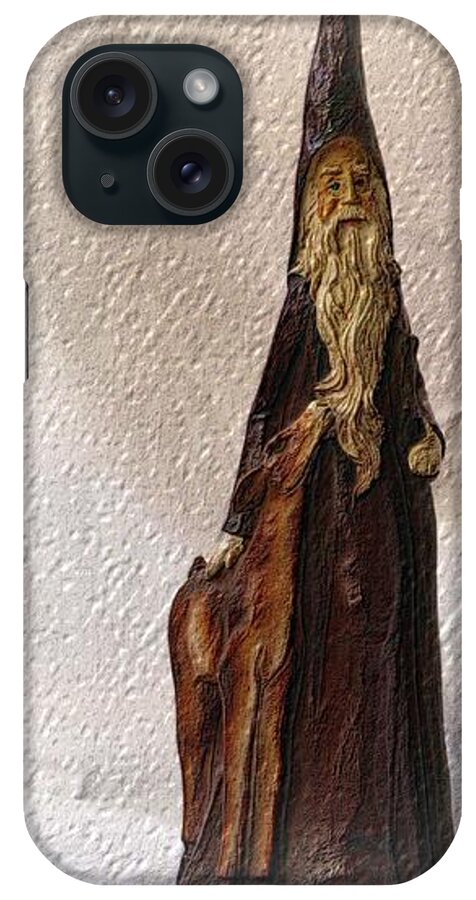 Christmas iPhone Case featuring the photograph St Nicholas With Fawn by Nadalyn Larsen