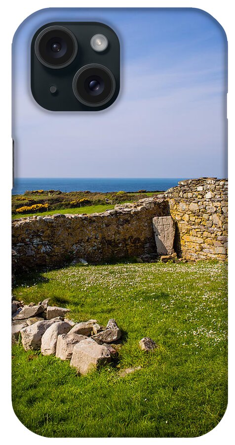 Birth Place iPhone Case featuring the photograph St Non's Chapel by Mark Llewellyn