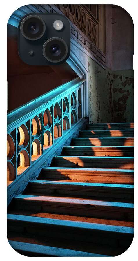 Steps iPhone Case featuring the photograph Stairway In Abandoned European Castle by Matjaz Slanic