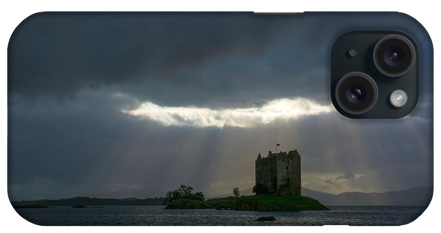Scotland iPhone Case featuring the photograph Stalker Castle In Scotland by Andreas Berthold