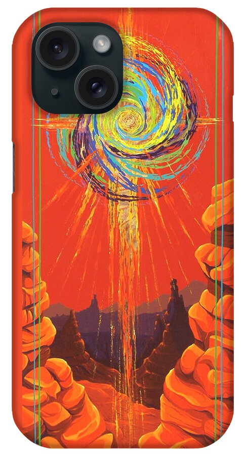 Star Light iPhone Case featuring the painting Star of Splendor by Alan Johnson