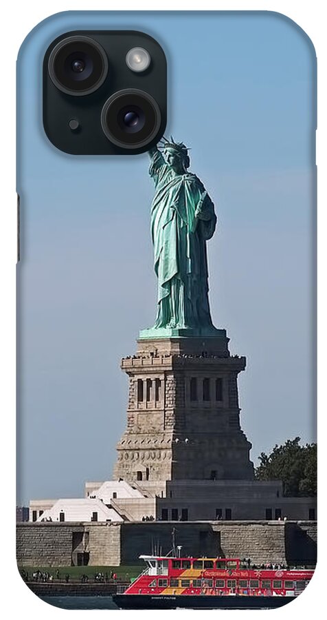 Statue Of Liberty iPhone Case featuring the photograph Statue of Liberty by Rona Black
