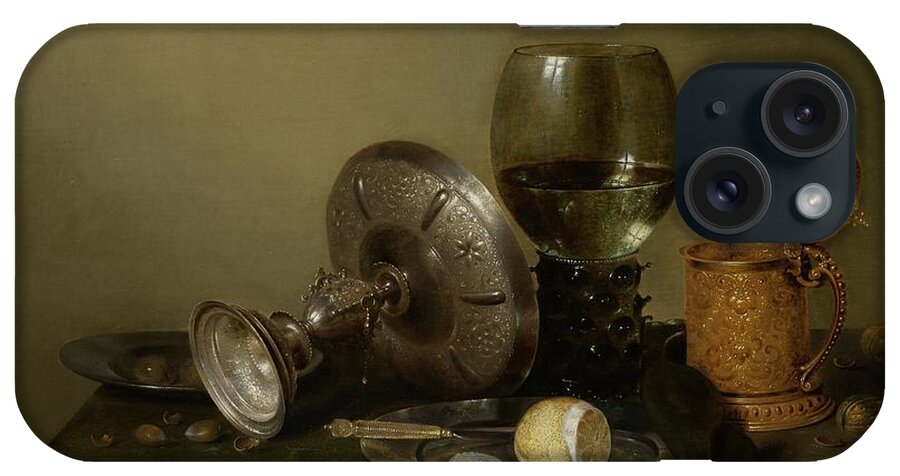 Willem Heda iPhone Case featuring the painting Still Life With a Gilt Cup by Willem Claesz Heda
