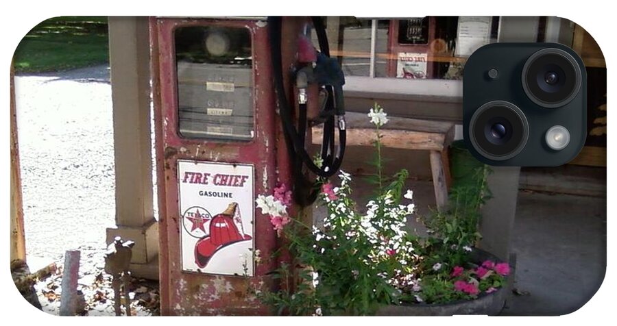 Old Gas Pump iPhone Case featuring the photograph Stillwater New Jersey General Store and Texaco Gas Pump by Carol Wisniewski