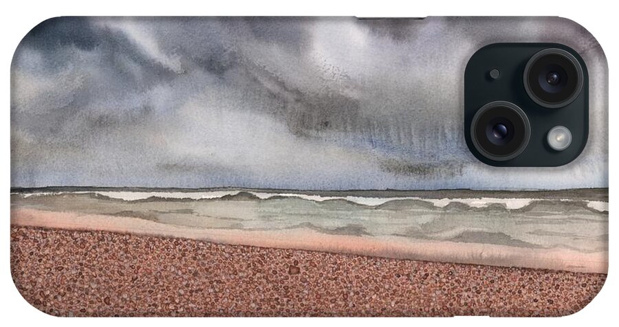 Beach iPhone Case featuring the painting Stinson Beach by Hilda Wagner