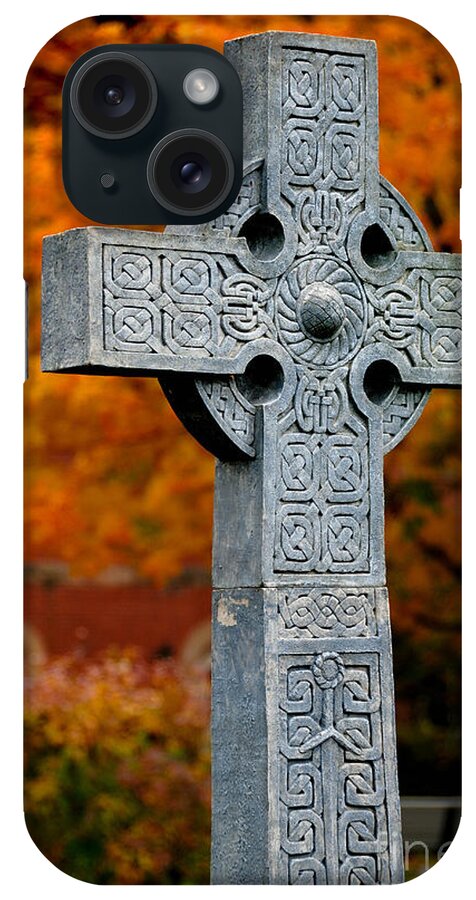 Autumn iPhone Case featuring the photograph Stone Cross Duquesne University by Amy Cicconi