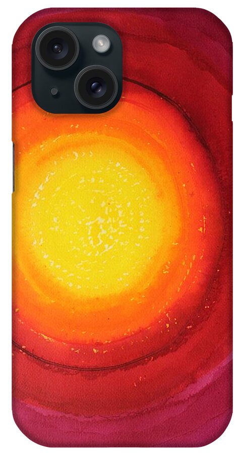 Strange Attractor iPhone Case featuring the painting Strange Attractor original painting SOLD by Sol Luckman