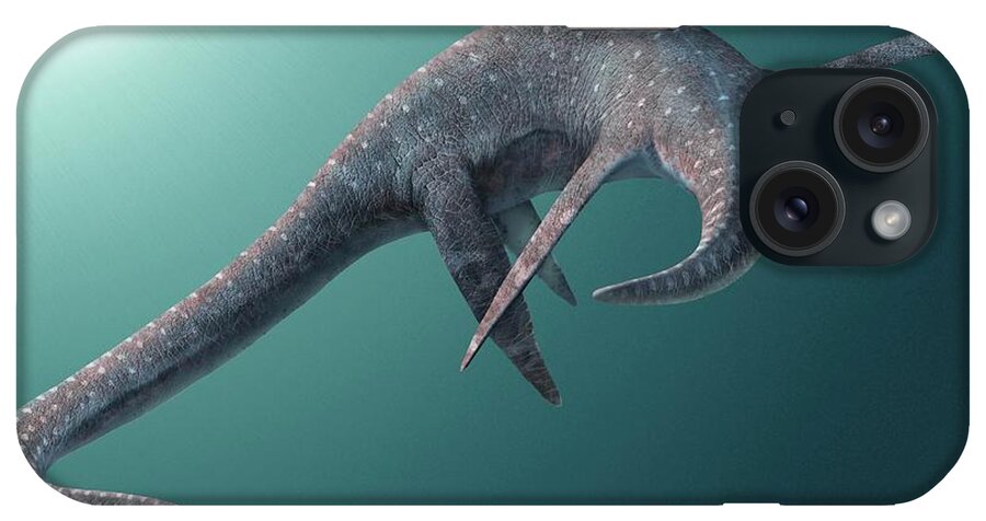 Styxosaurus Snowii iPhone Case featuring the photograph Styxosaurus Extinct Marine Reptile by Jaime Chirinos/science Photo Library