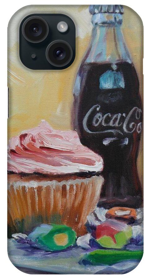 Coke iPhone Case featuring the painting Sugar Overload by Donna Tuten