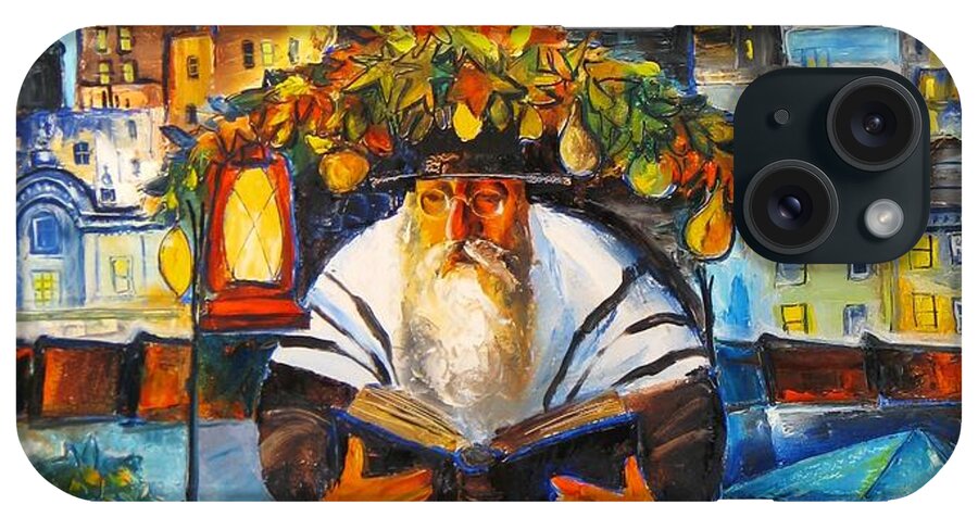 Judaism iPhone Case featuring the painting Sukkot in Brooklyn by Mikhail Zarovny