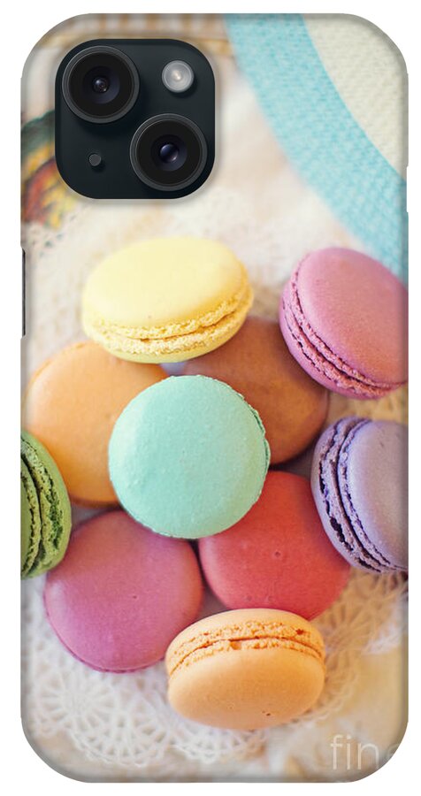 Macaroons iPhone Case featuring the photograph Summer Hat and Colorful Macaroons by Susan Gary