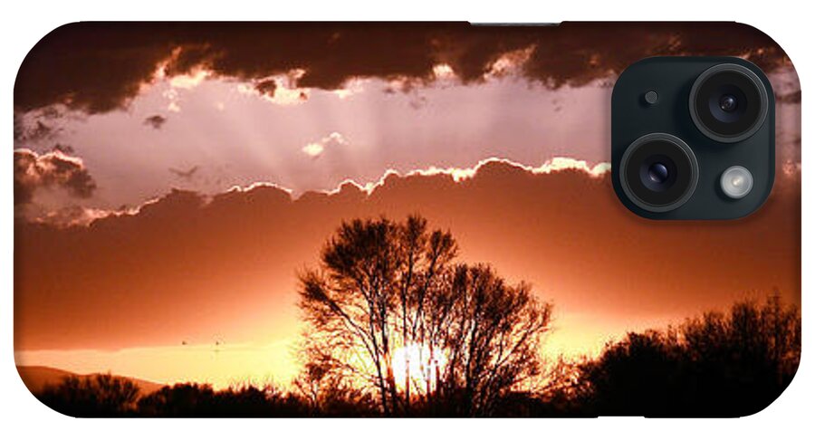 Landscape iPhone Case featuring the photograph Summer Sunset by Steven Reed