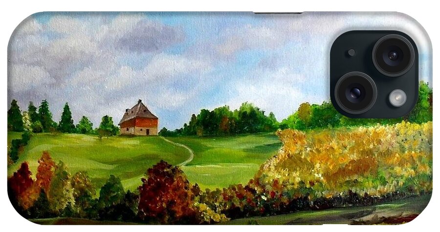 Russian iPhone Case featuring the painting Summer's End by Julie Brugh Riffey