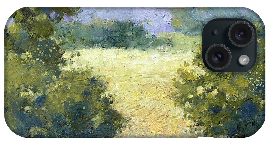 Landscape iPhone Case featuring the painting Summertime Landscape by Joyce Hicks