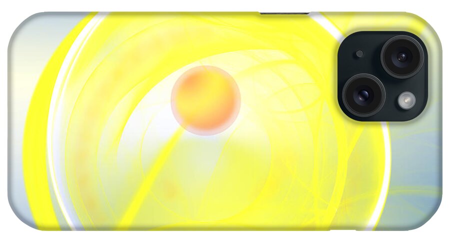 Abstract iPhone Case featuring the digital art Sun Spot by Victoria Harrington