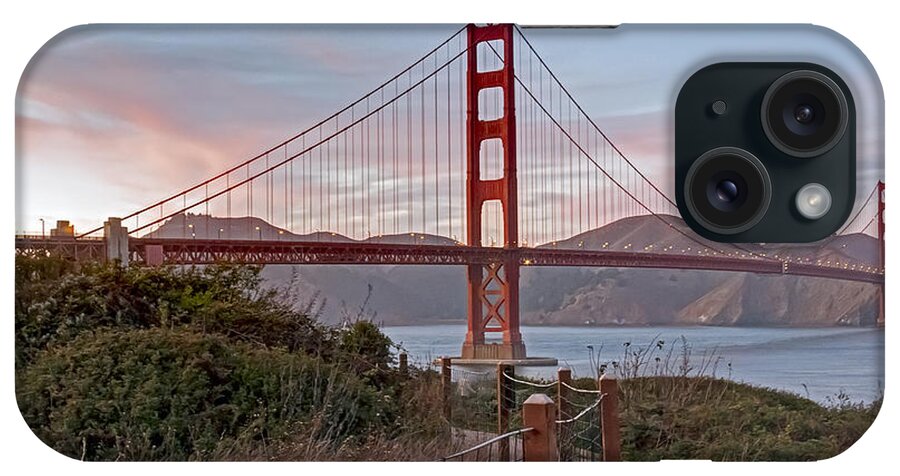 Kate Brown iPhone Case featuring the photograph Sundown Bridge by Kate Brown
