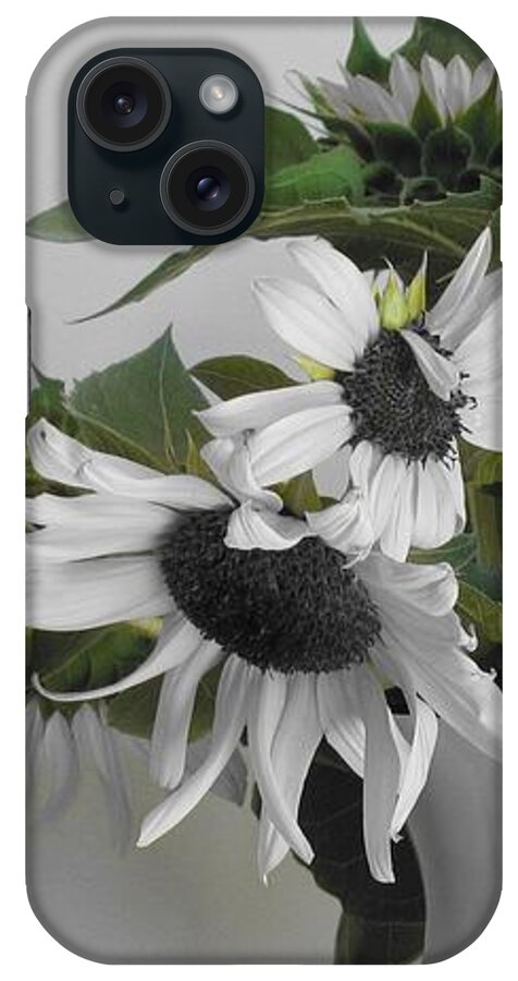 Sunflowers iPhone Case featuring the photograph Sunflowers by Mary Wolf