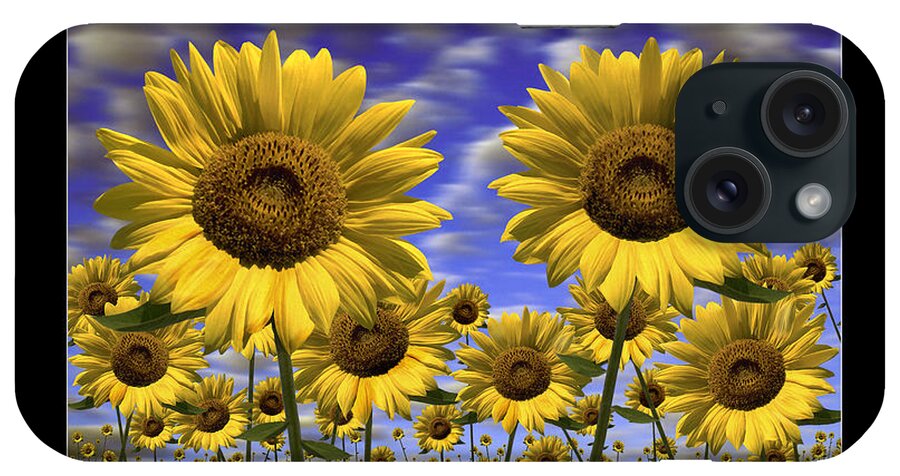 Flowers iPhone Case featuring the photograph Sunflowers Show Print by Mike McGlothlen