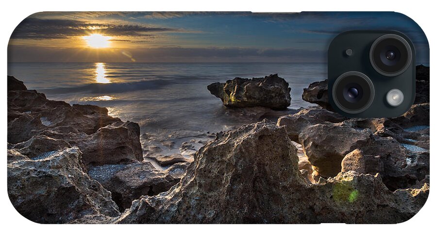 Coral Cove iPhone Case featuring the photograph Sunrise at Coral Cove Park in Jupiter by Andres Leon