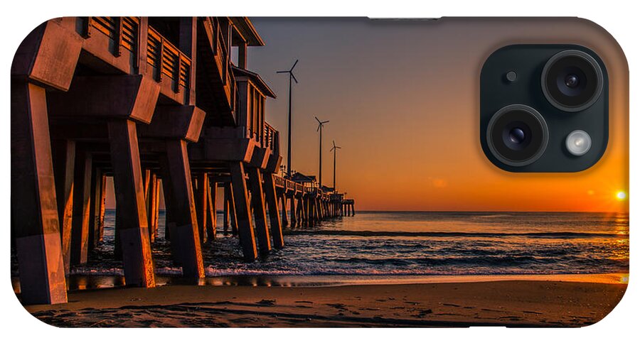 Sunrise iPhone Case featuring the photograph Sunrise at the Pier by Stacy Abbott