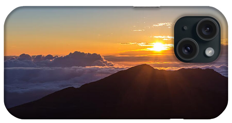 Sunrise iPhone Case featuring the photograph Sunrise at the summit of Haleakala by Pierre Leclerc Photography