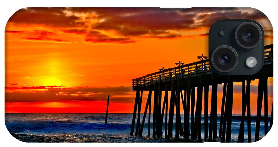 Banks iPhone Case featuring the photograph Sunrise by the Pier by Nick Zelinsky Jr