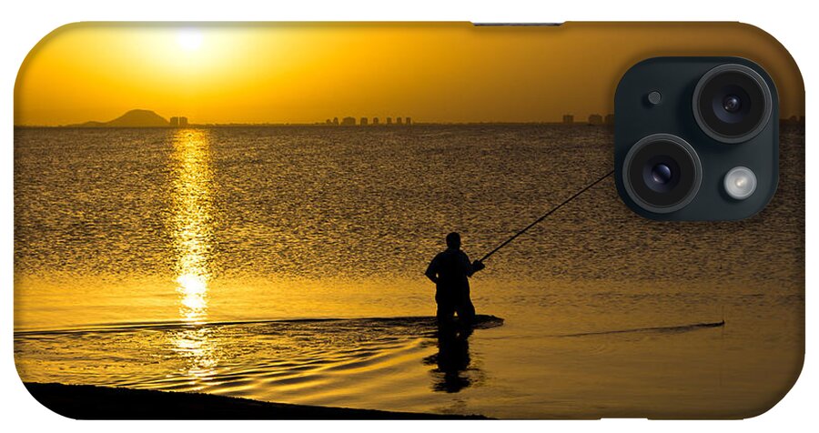 Sunrise iPhone Case featuring the photograph Sunrise fishing by Scott Carruthers