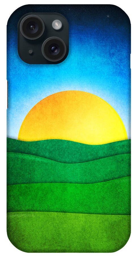 Sunrise iPhone Case featuring the digital art Sunrise In The Valley by Phil Perkins