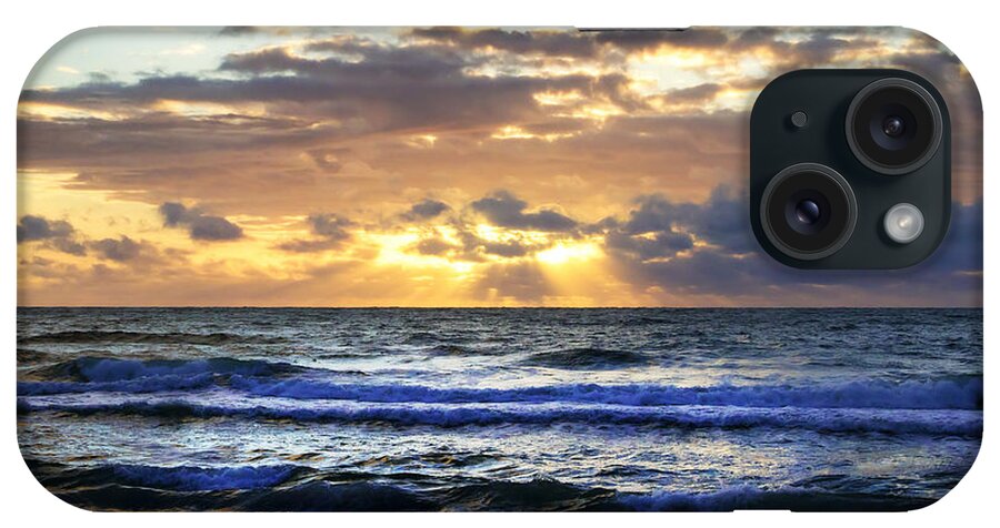 Color iPhone Case featuring the photograph Sunrise on the Water -2 by Alan Hausenflock