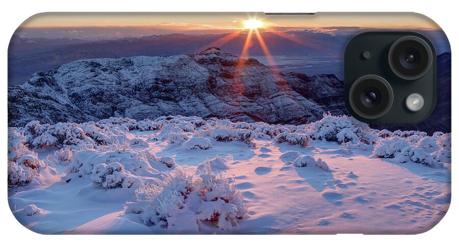 Scenics iPhone Case featuring the photograph Sunrise Over Death Valley by Eric Lo