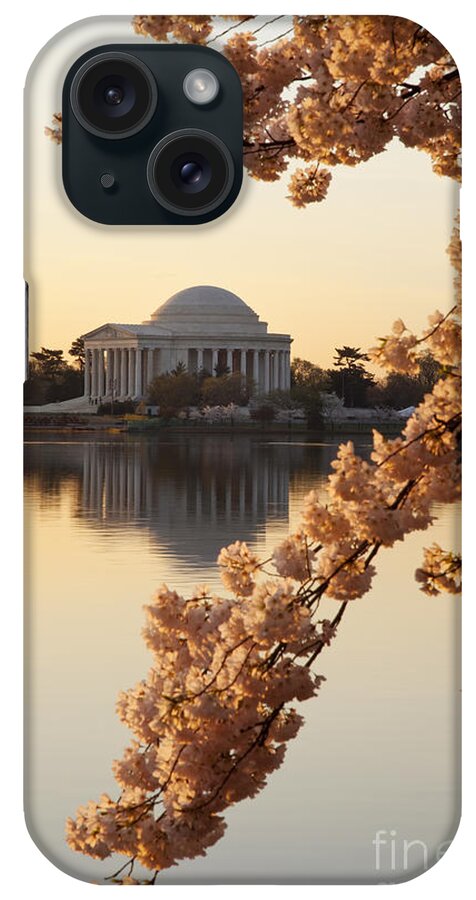 Washington Dc iPhone Case featuring the photograph Sunrise over Jefferson Memorial by Brian Jannsen
