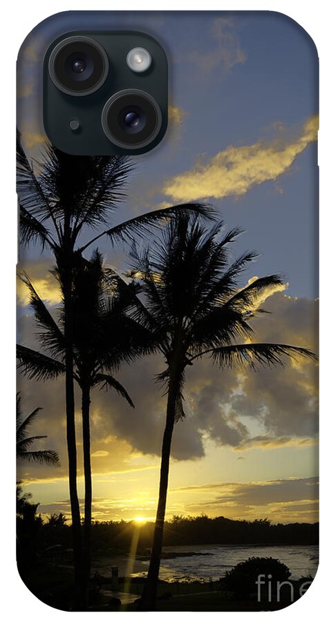Sunrise iPhone Case featuring the photograph Sunrise Poi Pu Beach Kauai by Joanne West