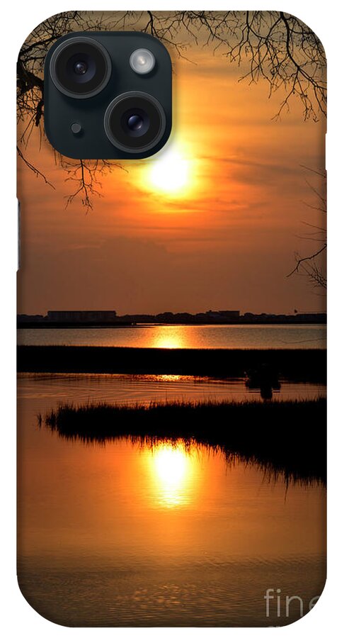 Sunrise iPhone Case featuring the photograph Sunrise Silhouette by Kathy Baccari