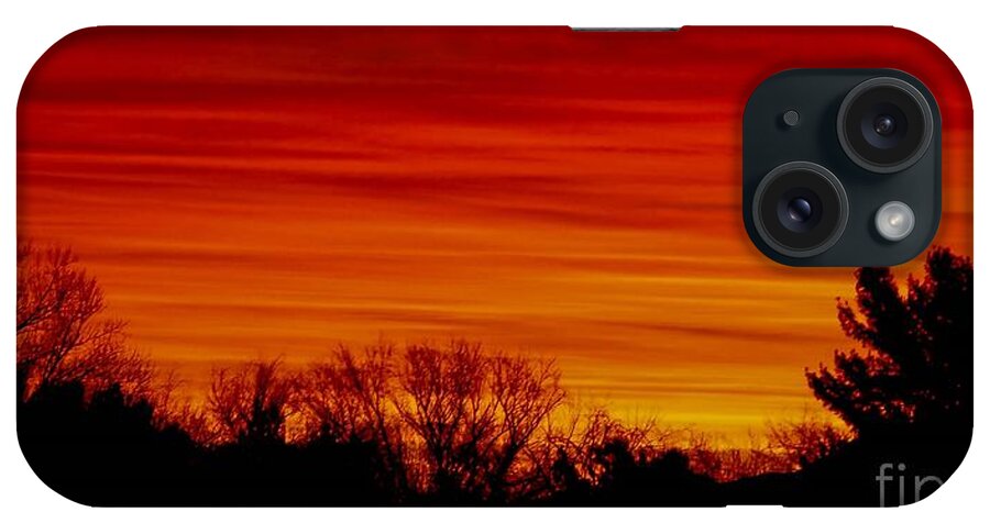 Desert Moon iPhone Case featuring the photograph Sunrise Y-Town by Angela J Wright