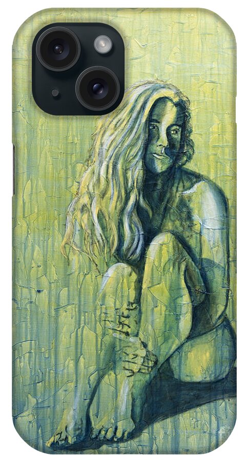 Deiloh iPhone Case featuring the painting Sunset 4of4 by Denise Deiloh